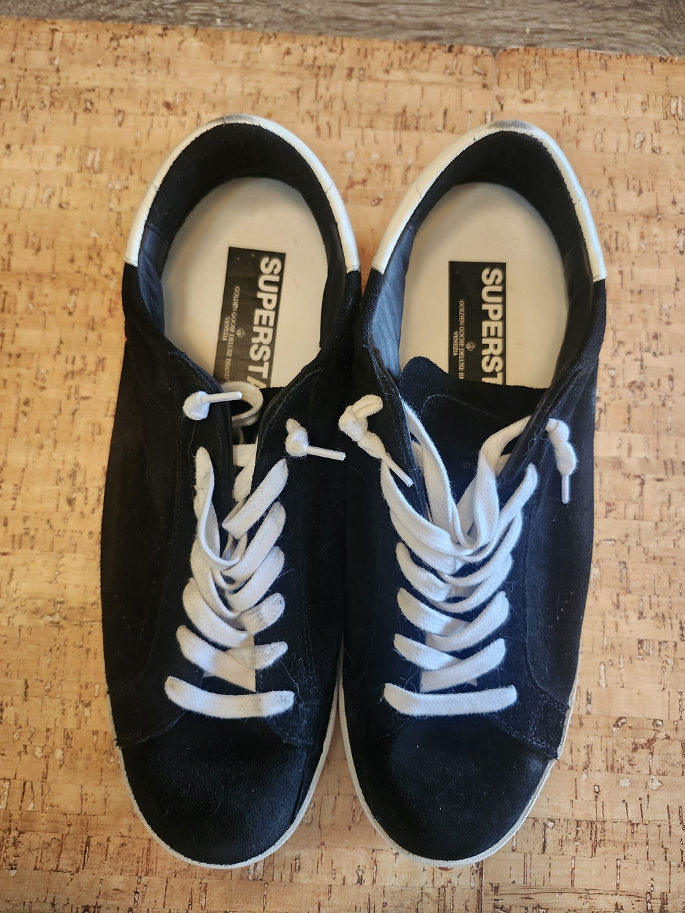 Golden Goose Black and White Low-Top Sneakers
